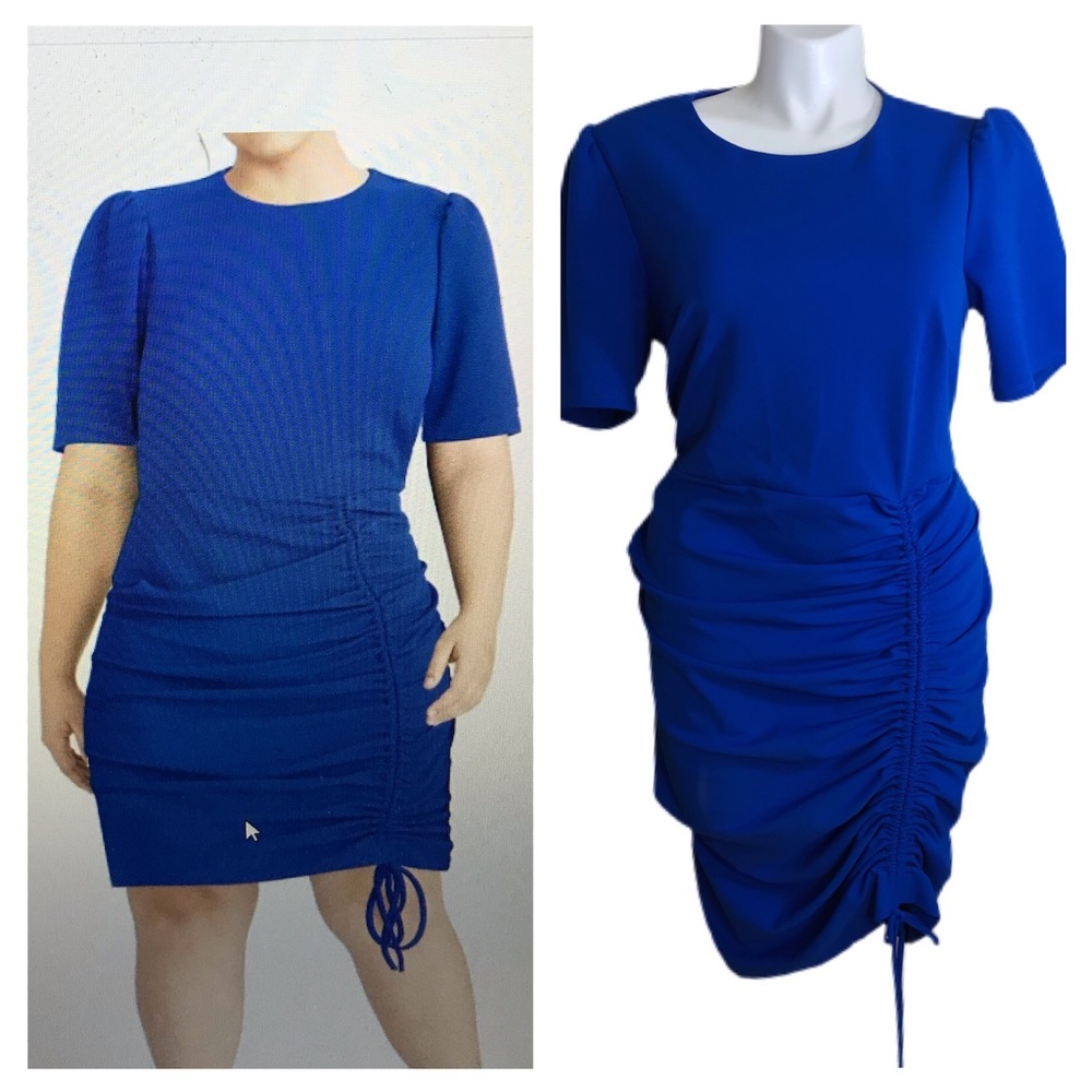 Rachel Roy sz 16W ❤NEW❤ Rich Blue Ruched Dress